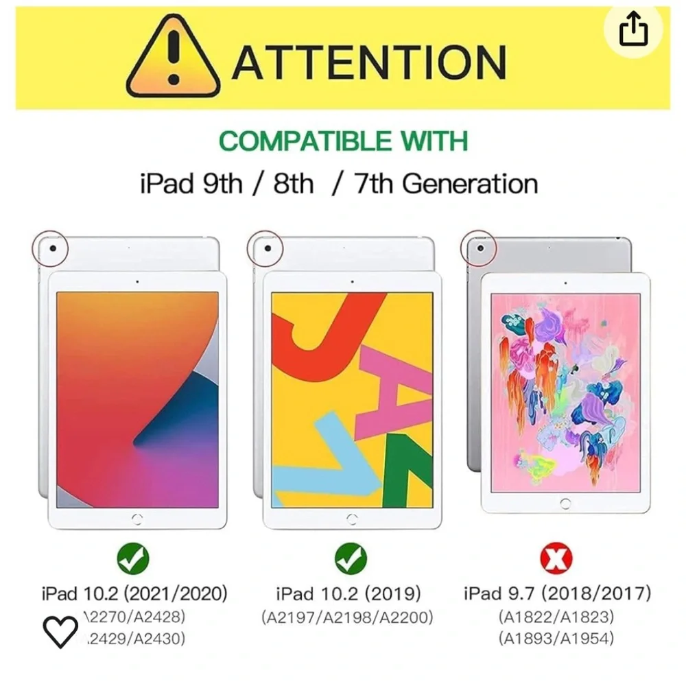 Tempered Glass Screen Protector for ipad 10.2 inch; Anti-Scratch/High Definition